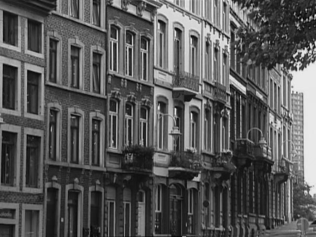 [Image noir et blanc de maisons &agrave; Li&egrave;ge]