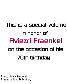 70th birthday volume