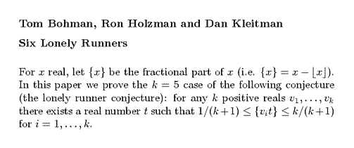 Plain TeX source file for the abstract.