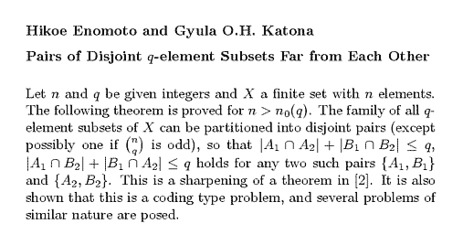 Plain TeX source file for the abstract.