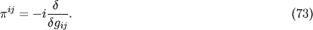 ij -d-- p = - idgij. (73)