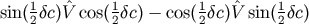 sin(12dc)^V cos(12dc) - cos(12dc)^V sin(12dc)