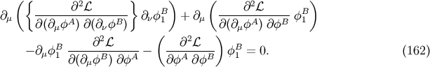 ({ } ) ( ) ------@2L-------- B ----@2L------ B @m @(@mfA) @(@nfB) @nf1 + @m @(@mfA) @fB f1 2 ( 2 ) - @mfB ----@-L------- ---@-L--- fB = 0. (162) 1 @(@mfB) @fA @fA @fB 1