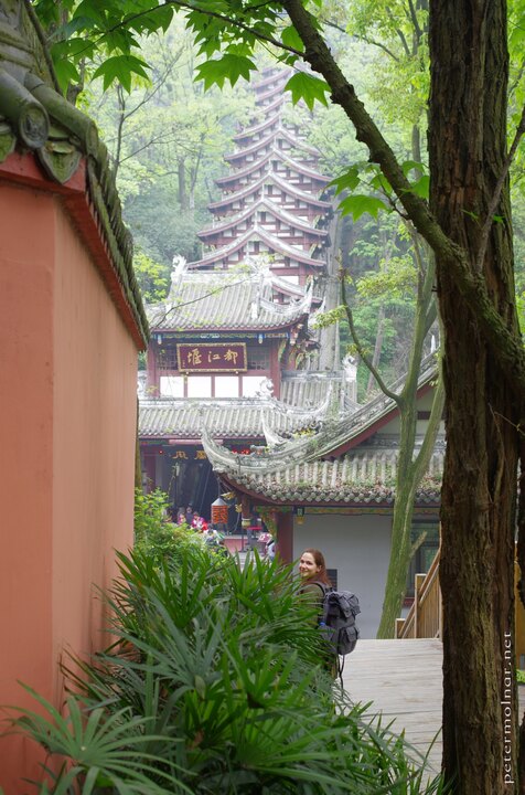 The ancient roofs were kept, but the stairs underneath were replaced
with an escalator