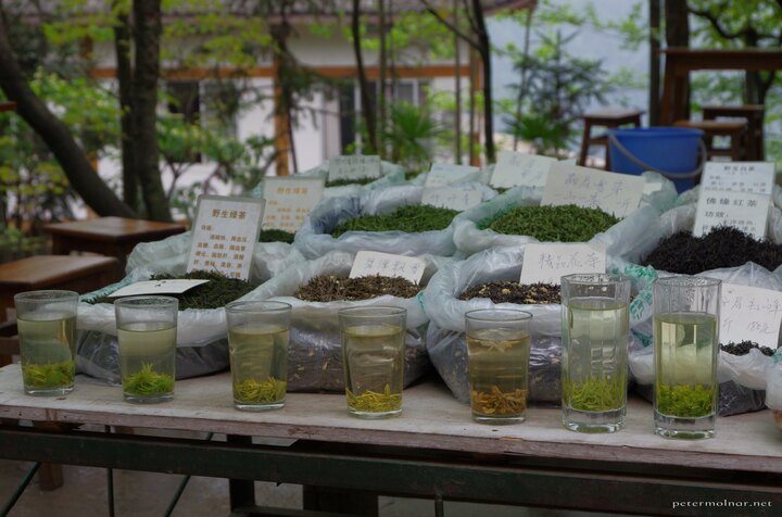 ...and tea traders, with types of teas Europeans never heard of
before